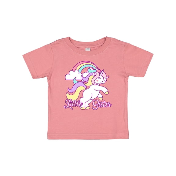 Inktastic Little Sister Unicorn Girls Baby T-Shirt