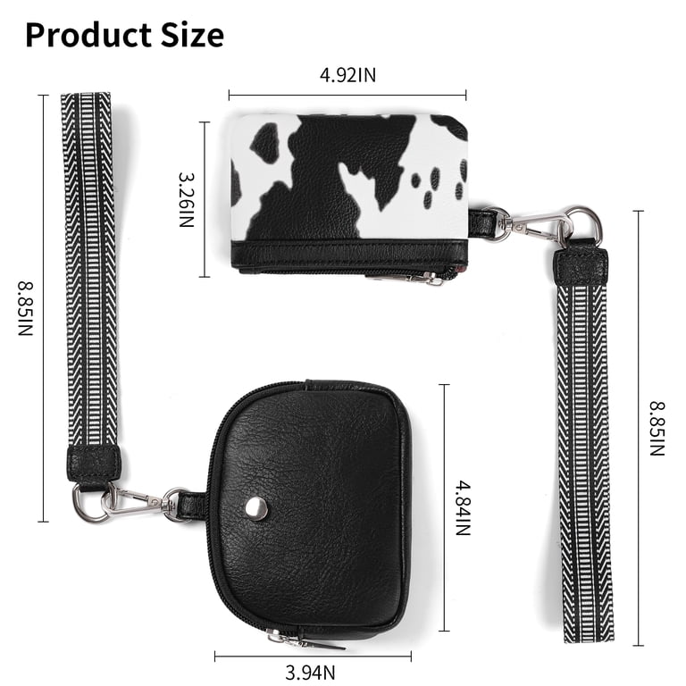 Kalunma Zip Around Wristlet Wallet, Dual Pouch Design photo 4