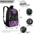 thumbnail image 5 of Yuyamidu Paw Cat Backpack for Girls Age 8-10 Years Old Purple Bookbag for Kids Cute Book Bag Primary School Bag Elementary School Backpacks for Girls, 5 of 6