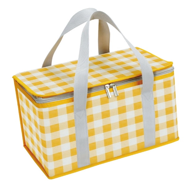 Bolsa Térmica Aislada, Bolsa de Entrega de Alimentos de Gran Capacidad, Bolsa de Almuerzo con cofre de Hielo para Picnic, Oficina, Camping