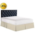 thumbnail image 2 of Elegant Comfort1500 Series Wrinkle & Fade Resistant Bed Skirt / Dust Ruffle - Pleated Tailored 14inch Drop, California King, Cream, 2 of 2