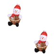 thumbnail image 4 of Cateissary Cesta de almacenamiento de dulces de Feliz Navidad, decoración de para el hogar, organizador de muñecos de nieve, cestas, bolsa de regalo Type2 NO2 Cateissary CBP055030, 4 of 5