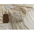 thumbnail image 3 of Kukuzhu Women Straw Crossbody Bags Cotton Crochet Tassel Beach Bag Handmade Clutch Bohemian Purse Woven Shoulder Bag, 3 of 7