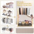 thumbnail image 2 of Organizador de accesorios para el cabello Keebofly, ámbar, acrílico y dorado, 2 of 7