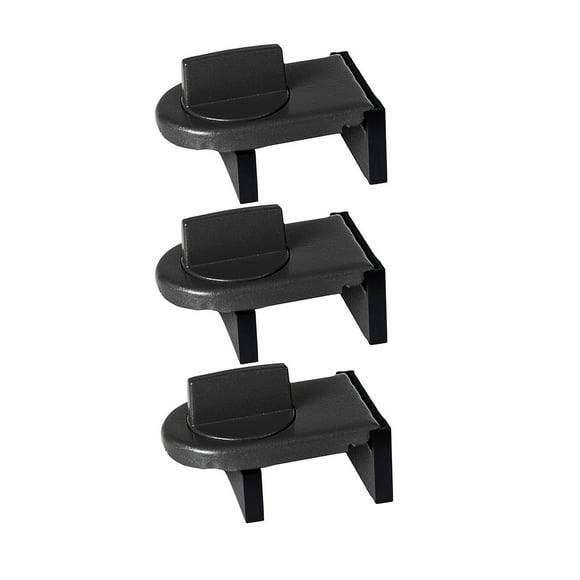 EGNMCR Kids Safe Security Sliding Window Door Sash Lock Restrictor Catch(black) Anti-theft lock
