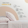 thumbnail image 5 of Sleep Zone Kids Printed Twin Bed Sheets Set 3-Piece - Super Soft & Cute Kids Sheet Set with Flat Sheet, Fitted Sheet, Pillowcase (Twin, Polka Dots Orange), 5 of 6