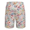 thumbnail image 6 of Kdxio Passport Stamp Pattern Mens Casual Shorts - Drawstring Summer Beach Sports Shorts for Men, 6 of 9