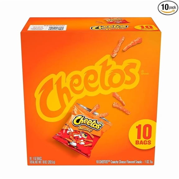Frito-Lay Cheetos Crunchy, 1 Oz, 10 Ct