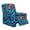 Blue Zebra Print, variant on Chririnla Tropical Leaf Reclining Chair Cover Stretch Single Sofa Seat Recliner Slipcover for Living Room Reclining Sofa Couch Covers Washable Furniture Protector with Pocket 4 Piece 1 Seater