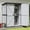 67"H White (55 cu.), variant on Aivituvin Outdoor Storage Shed with Floor, Waterproof Storage Cabinet with Metal Frame, Adjustable Shelves, Garden Shed for Backyard Patio Lawn White