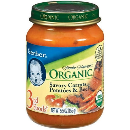 Gerber Gerber Tender Harvest Savory Carrots Potatoes Beef, 5.5 oz
