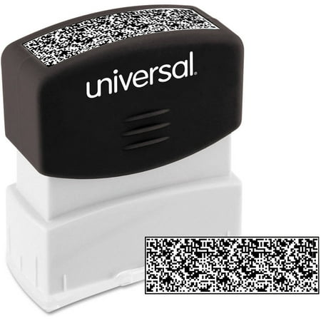 6 Pack Clear Stamp - Universal Security Stamp, Obscures Area 9/16