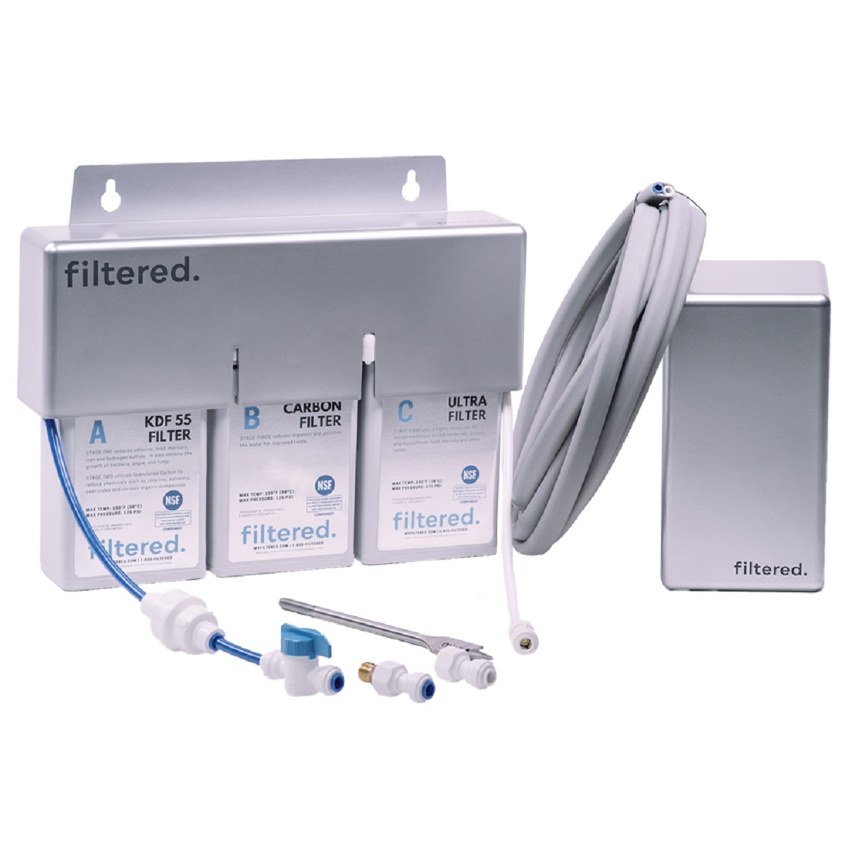 CFS Universal Inline Water Filter System for Refrigerators and Ice Makers - Rivals Taste of Reverse Osmosis - image 1 of 6