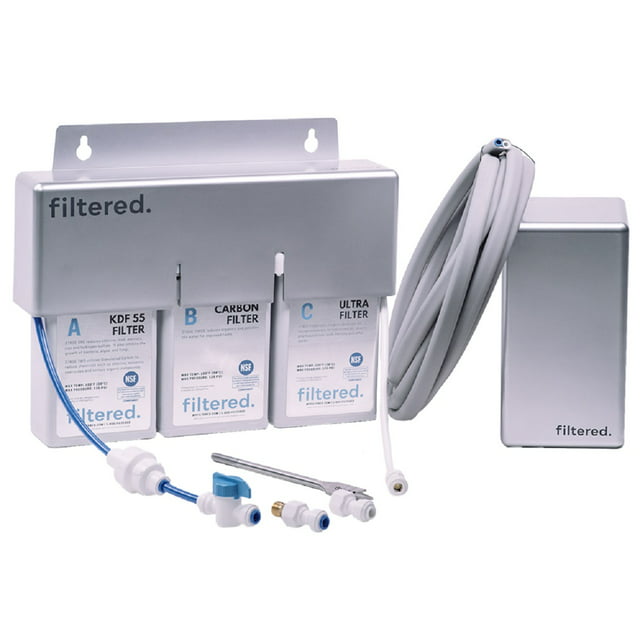 CFS Universal Inline Water Filter System for Refrigerators and Ice Makers - Rivals Taste of Reverse Osmosis