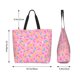 thumbnail image 5 of Disketp Pink Donut Bolsa Tote Estampada para Mujer, Bolso de Hombro y de Mano para Compras y Viajes, 5 of 8