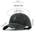 thumbnail image 6 of Cactus Jack Letter Embroidery Sunscreen Hat Unisex Adjustable Hip-hop Baseball Cap Outdoor Headwear, 6 of 6