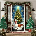 thumbnail image 4 of Christmas Door Cover Santa Claus Design, Festive Holiday Door Curtain, Durable Polyester Decor for Home Entrance, Wall, Table Party Decoration, Easy to Install for Christmas Party Decor 35 X 71 Inch, 4 of 7