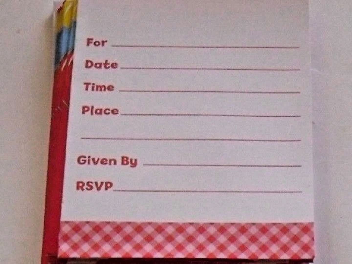 19 Lot Kids Birthday Party Invitations Pig Cards With Envelopes C My Other Items