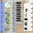 thumbnail image 3 of Over Door Organizer Heavy Duty Door Hanging Organizer Storage with Pockets Stuffed Animal Storage for Nursery Newborn Baby Essentials RV Closet Storage and Organization, 3 of 8