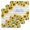 White, variant on Sunflowers Kitchen Dish Towels for Drying Dishes Set of 2, Yellow Flowers Summer Botanical Pastoral Wooden Waffle Weave Microfiber Hand Tea Bathroom Towels Quick Dry & Absorbent Towel 12x12