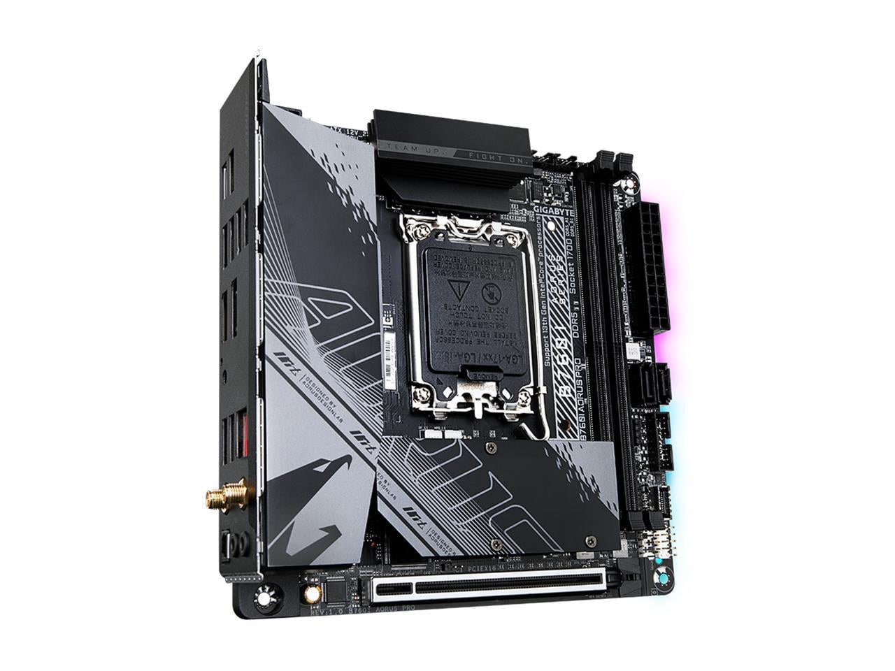 Aorus B760I AORUS PRO Gaming Desktop Motherboard, Intel B760 Chipset, Socket LGA-1700, Mini ITX