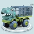 thumbnail image 3 of Coche camión de transporte para , camión contenedor portátil interesante, vehículo de ingeniería desmontabl verde Yotijar Camión de transporte de dinosaurios, 3 of 10