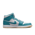 thumbnail image 4 of Zapatillas de baloncesto Nike Air Jordan 1 MID Trendy Retro Mid Top para hombre en color azul y blanco, 4 of 5