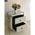 thumbnail image 6 of Aviator Aluminum Studded 2 Drawer Bedside Cabinet - Aviator Bedside Stool, 6 of 7