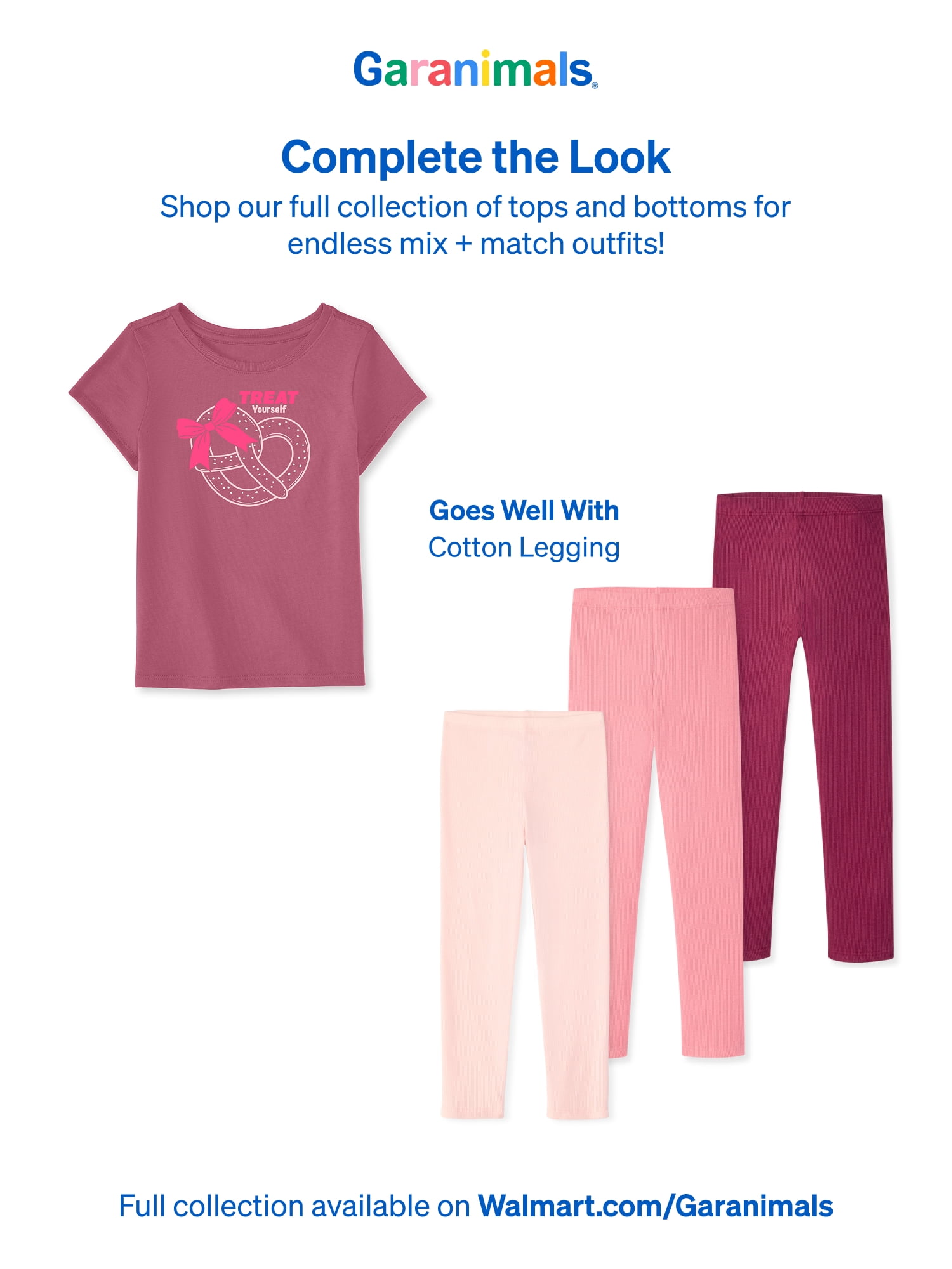 Garanimals Baby & Toddler Girl Shirts Single & 3-Pack Sizes Tee 0-6T
