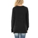 thumbnail image 3 of Jersey para mujer, camisa con cuello cruzado, manga larga, sudadera informal holgada para otoño, 3 of 5