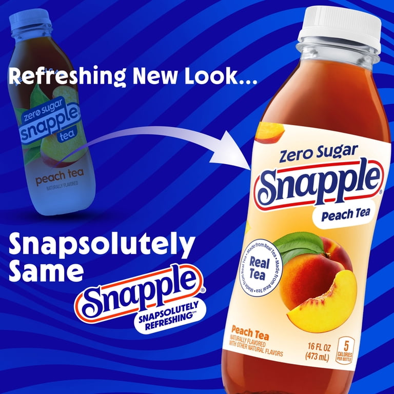 Snapple Zero Sugar Peach Tea, 16 fl oz, 6 Pack photo 2