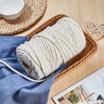 thumbnail image 6 of 1roll Macrame Cotton Cord Twisted Cotton Rope for Wall Hanging Plant Hangers Crafts and Wedding Decorations Creamy White 5mm about 100m/roll, 6 of 7