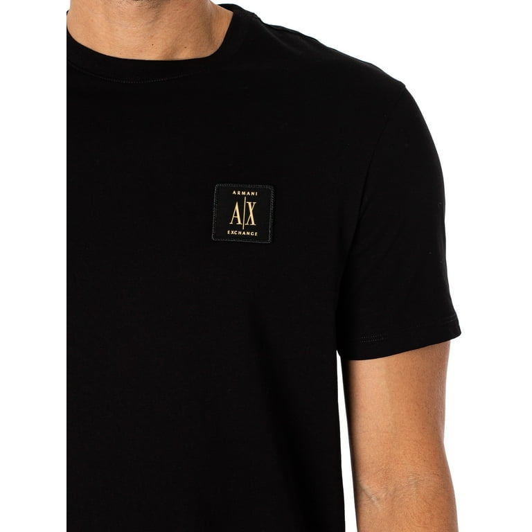 Armani exchange black t shirt 2025
