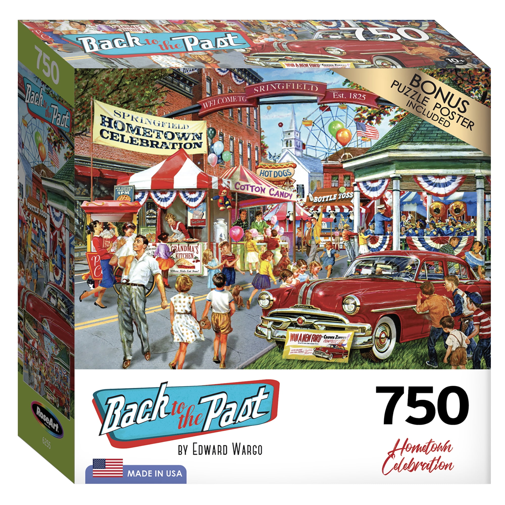 Cra-Z-Art Back to the Past 750-Piece Hometown Celebration Adult Jigsaw Puzzle