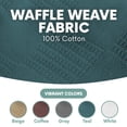 thumbnail image 2 of JMR Waffle Weave Cotton Towel & Washcloth, Teal, 2 of 7