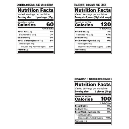 Mars Lifesavers, Skittles, Starbrust, Assorted Candy, 97.68 Oz, 315 Pieces