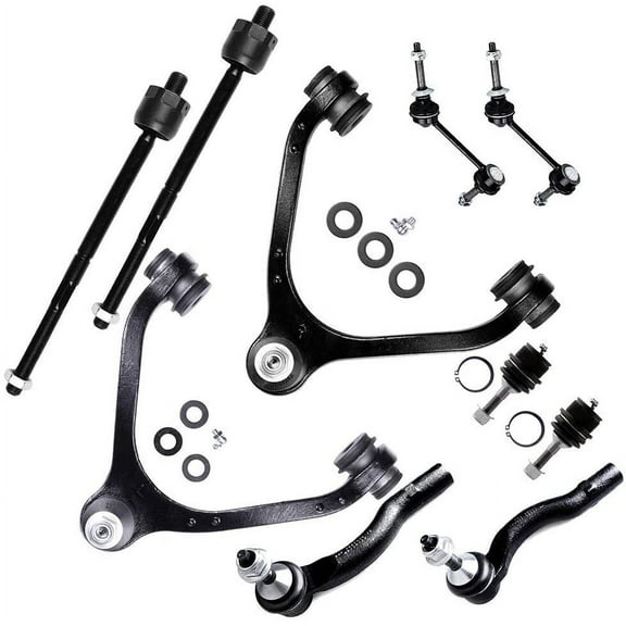 CCIYU Upper Control Arm Lower Ball Joint Front Sway Bar End Link Inner Outer Right Tie Rod End fit for Mercury GRAND MARQUIS 2003-2011 for Mercury MARAUDER 2003-2004 10pcs Suspension Kit