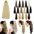 thumbnail image 2 of DODOING Clip in Hair Extensions Claw Ponytail Hair Extension Synthetic Hairpiece Hair Pieces 18" 21", 2 of 8