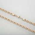 thumbnail image 5 of HOOUN Rose Gold Singapore Twist Chain Rope Necklace Stainless Steel Women Mens 2-8mm-24 inches For Necklace-6mm, 5 of 8