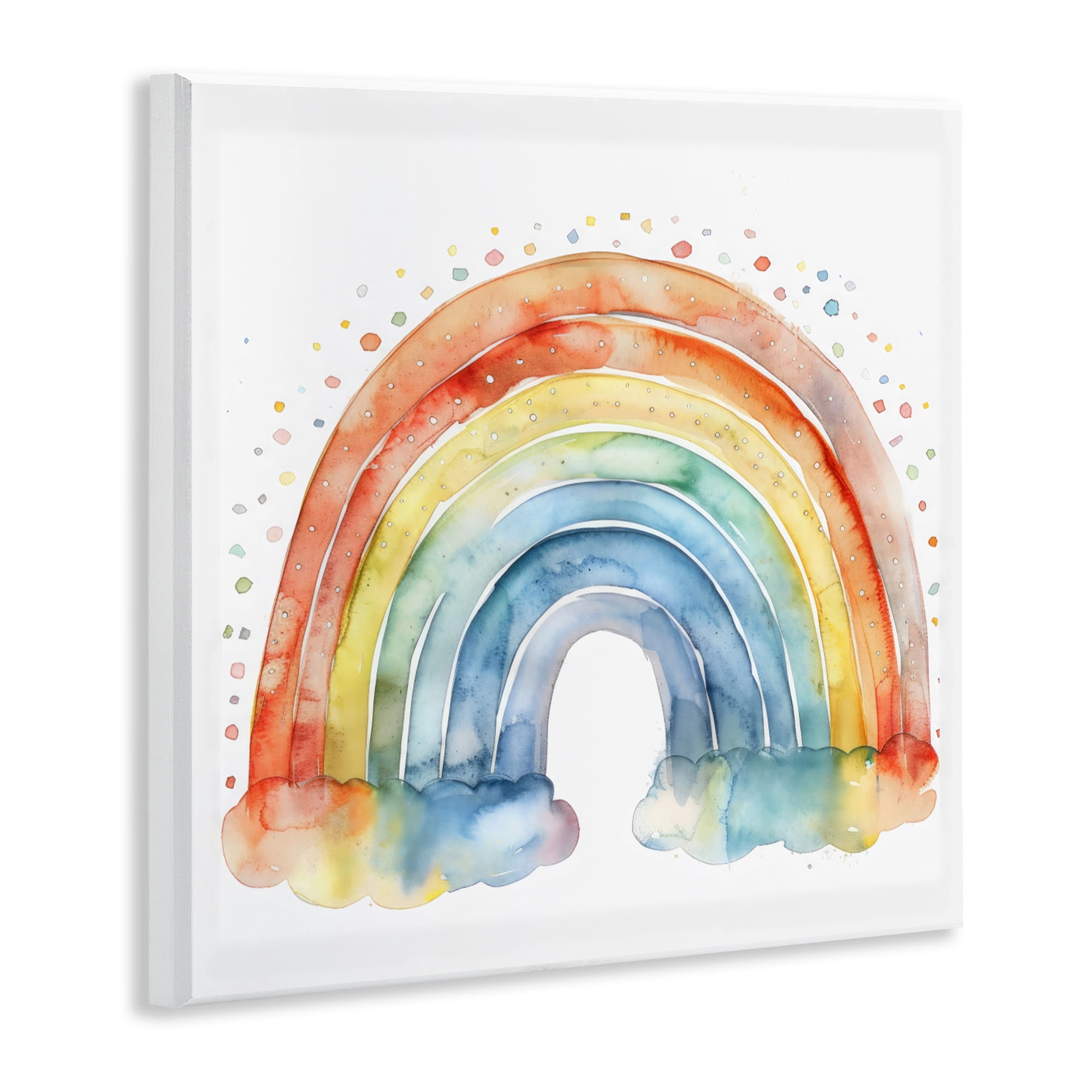 Stupell Industries Colored Rainbow Clouds Wall Plaque Art, design by Creative Studio