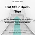 thumbnail image 6 of ADA CENTRAL SIGNS - 6" X4" Exit Stair Down Sign - ADA Compliant Tactile Graphics Grade 2 Braille Text | Fire Safety Emergency Exits, Stairwell Wall Signs for Malls, Offices, Schools, and Restaurants, 6 of 7