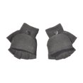 thumbnail image 1 of Qarigey 1 par de guantes sin dedos, cómodo accesorio de ropa de Color sólido, guante térmico convertible de medio dedo para niños para invierno guantes y mitones Negro Qarigey AP009852-01, 1 of 5