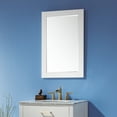 thumbnail image 4 of Ivy 24" Rectangular Bathroom Wood Framed Wall Mirror in White, 4 of 9