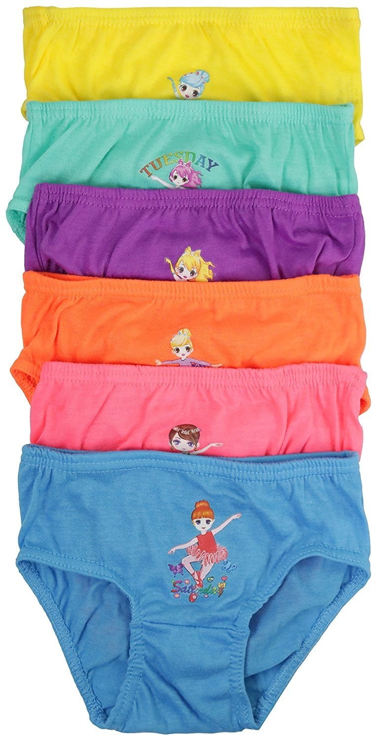 ToBeInStyle Girls Pack of 6 Seamless Bikini Panties