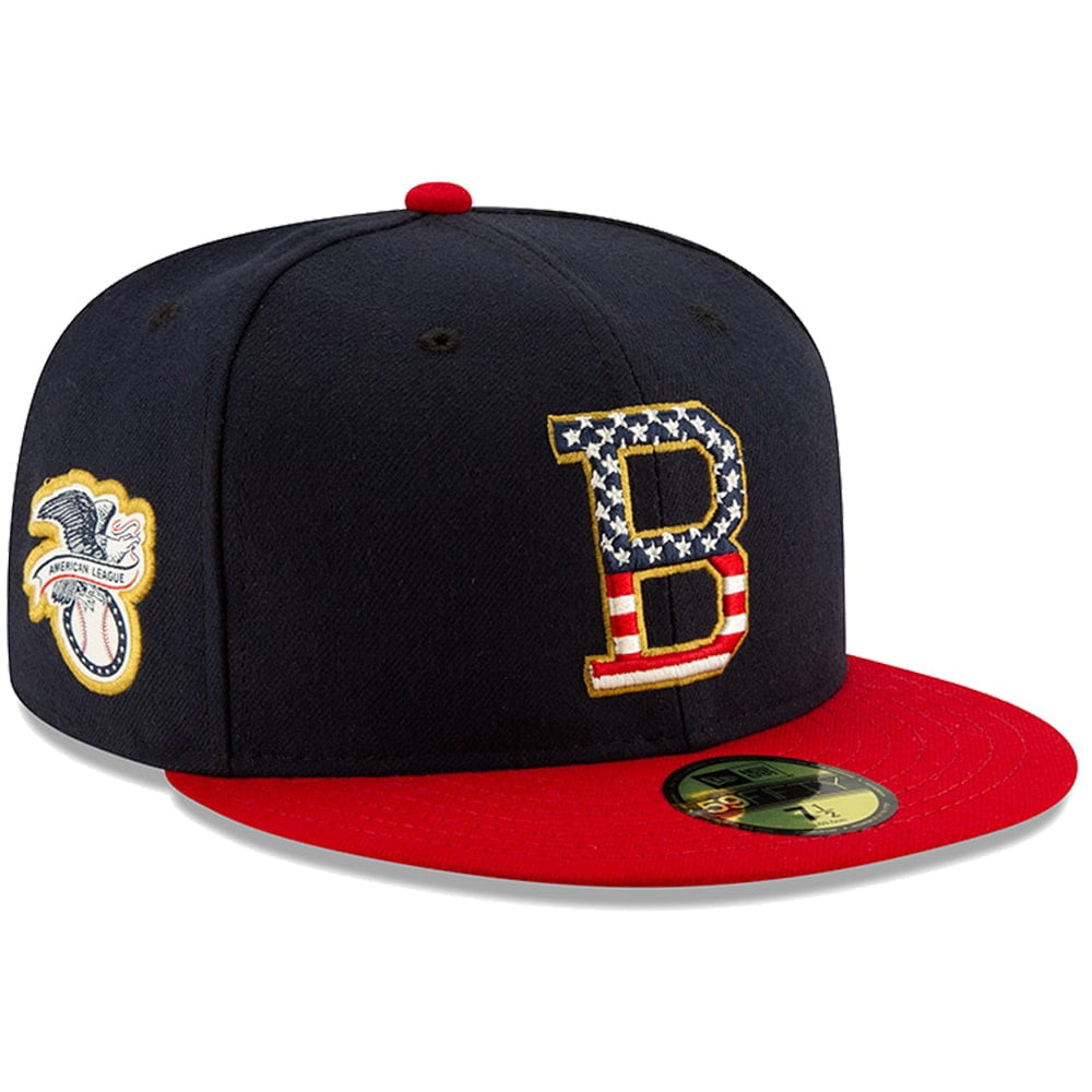 Field 59FIFTY Fitted Hat - Navy/Red 