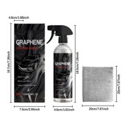 Advanced Graphene Ceramic Coating for Cars (120ml) - Extremely Hydrophobic Car Ceramic Coating Kit, 10+ Years of Long Lasting Protection, Apply After Car Wash & Paint Correction, Ultra High Gloss