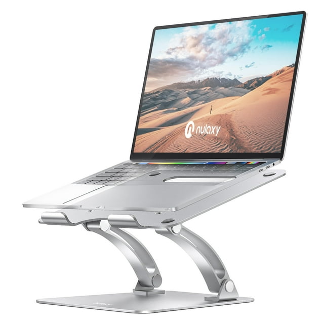Nulaxy Laptop Stand, Ergonomic Height Angle Adjustable Laptop Riser Holder Compatible with MacBook, Air, Pro, Dell XPS, Samsung,
