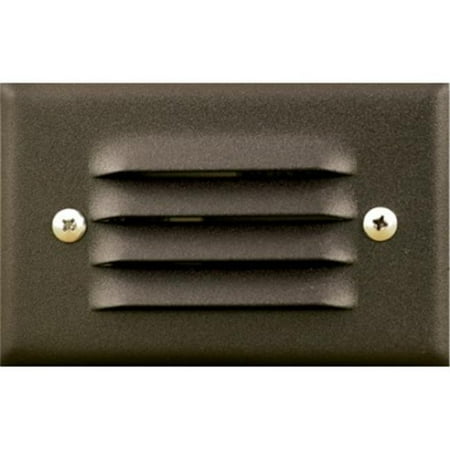 

Dabmar Lighting LV-LED617-BZ 2.5W & 12V JC-LED Recessed Louvered Down Brick Step & Wall Light - Bronze Cover