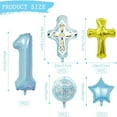 thumbnail image 2 of Cross balloon and digital balloon set for Religious birthday decoration commemoration, 2 of 10