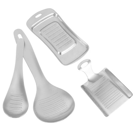 

Stainless Steel Oil Strainer for Deep Fryer Ginger Peeler 4 Pcs Garlic Peeler/Garlic Masher 430 Meat Potato Peelers